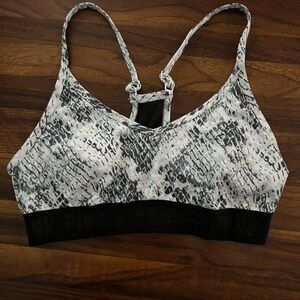 PINK Victoria's Secret Black and Gray Sports Bra